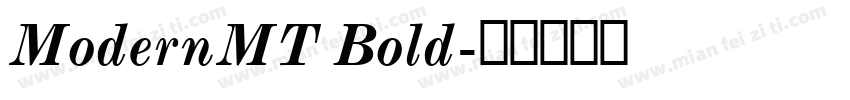 ModernMT Bold字体转换